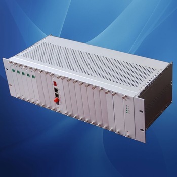 60 POTS line over fiber mux with 3U 19-inch housing