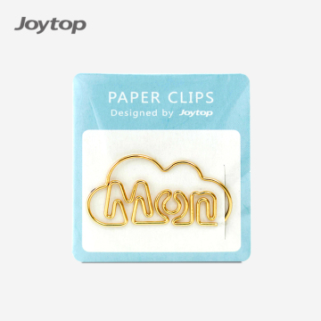 Joytop 7298 Gold Shaped Metal Planner Clips