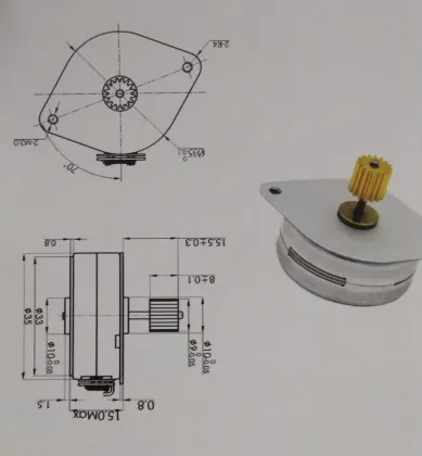 24v gear dc stepping motors for Attendance machine