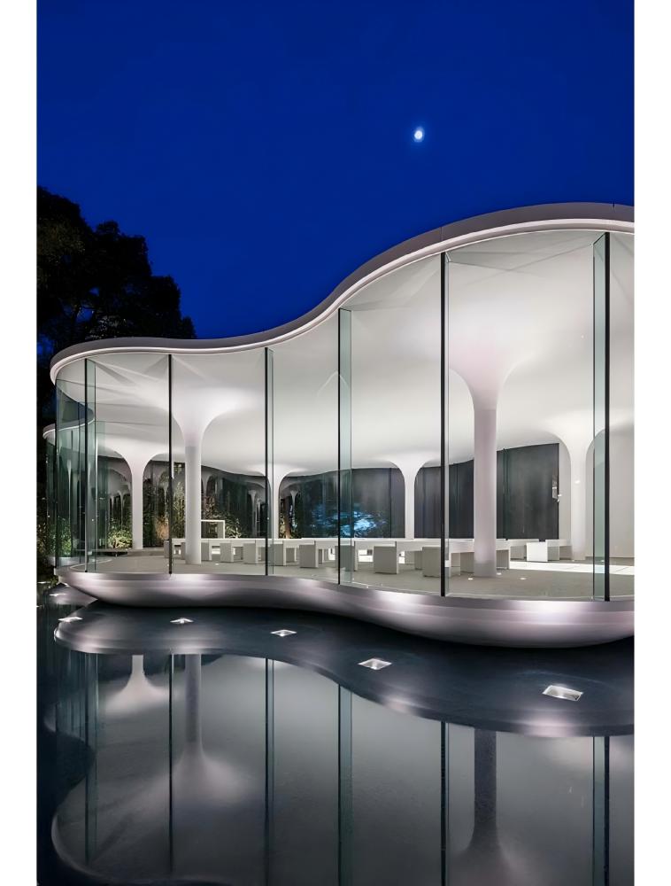 Double-curve bent tempered glass