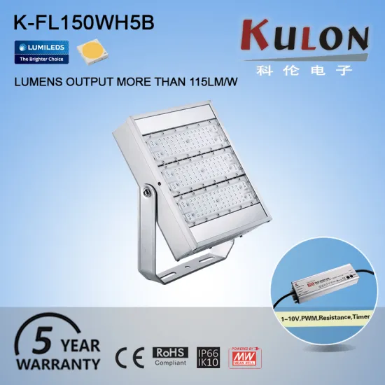Dimmable outdoor ip66 commercial energy saving 150 watt led flood light