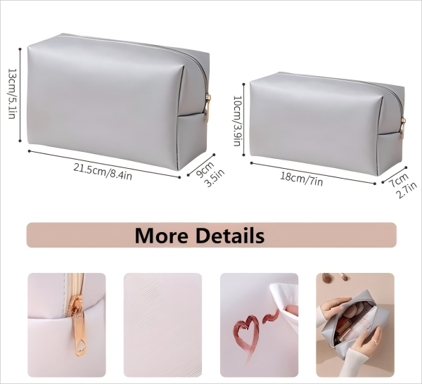 กระเป๋าแต่งหน้า PU ที่กำหนดเอง Customized PU Makeup Bags