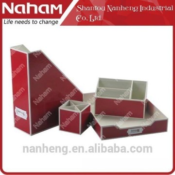 NAHAM Printed Paper Stationery Storage Office Set of 4