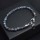 Gemstone 6mm Beads Stainless Steel Tennis Bracelets for Men Women Adjustable Buckle 6.5-7.8inch Relief Reiki Yoga Diffuser