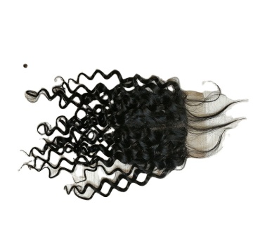 4*4 T Part half hand made Closure  Popular style Human Hair Water wave Toupee
