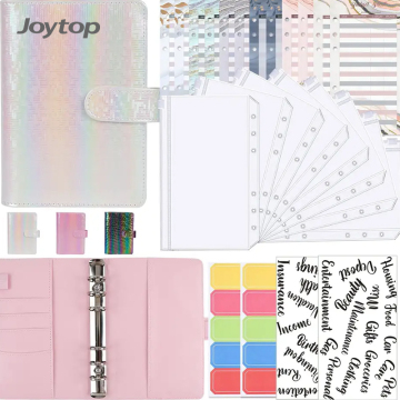 Joytop Custom Χονδρικό πολύχρωμο A6 Binder με φακέλους PVC