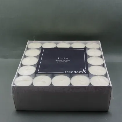 Cheap craft art white tea candle light
