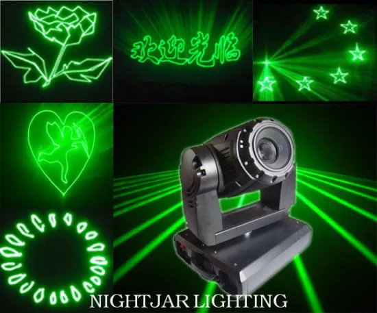 1w High Power Green Animation Laser Moving Head Light