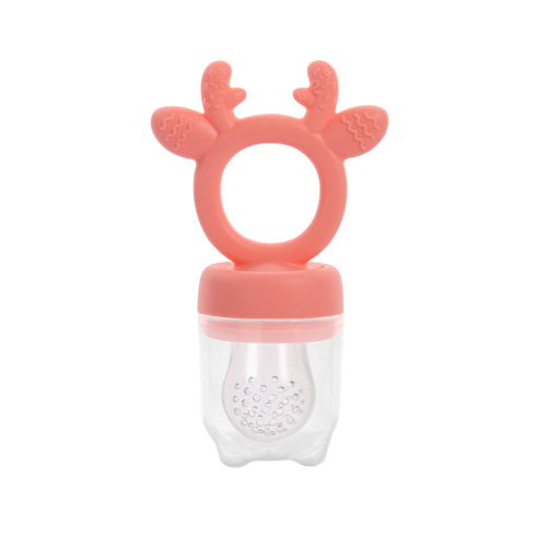 Suzetă din silicon în formă de cerb Hrănitor pentru alimente proaspete