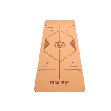cork sublimation natural rubber yoga mat