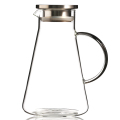 Logo tùy chỉnh Bình đựng nước thủy tinh Pyrex 2 lít Carafe thủy tinh có nắp