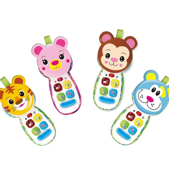 Early Learning: Interactive Musical Baby Telephone Toy with Cartoon Educational Features
