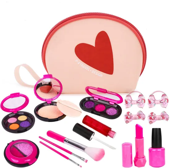 Custom Logo Wholesale Beauty Cosmetic Bags and Kits: Non-Real Makeup Tools Sets for Pretend Play