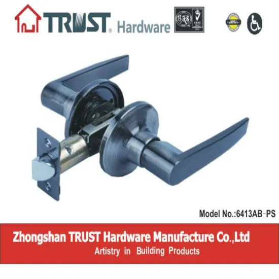 6413AB-PS-SC:TRUST ANSI Grade 3 Tubular Zinc Alloy Passage Lever Lock