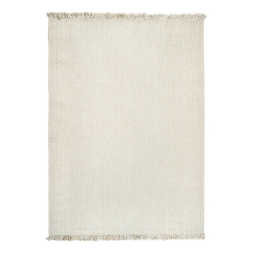 Cream braided Wool area rugs