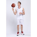 Maglia da basket in bianco a rapida asciugatura uniforme