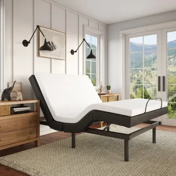 Adjustable Bed Frame with Mattress: Split King Option