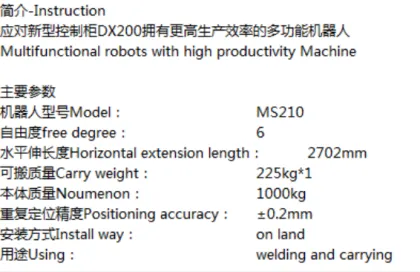 Multifunctional robots with high productivity Machine