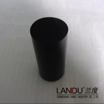 High quality different size solid black color acrylic round rods
