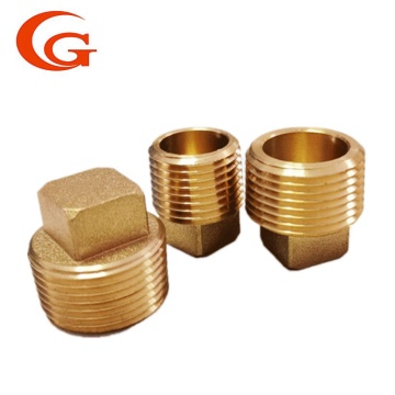 سدادة نهائية مربعة من النحاس المتين لتوصيلات الأنابيب