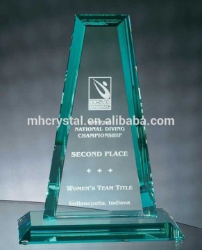 Trapezium Jade Glass Trophy MH-J0694
