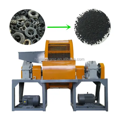 Double Shaft Commercial Kitchen Waste Shredder for Scrap Car Tires and Metals