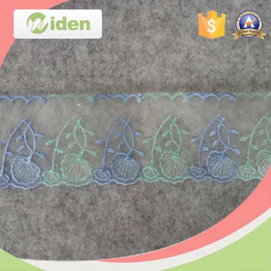 Swiss double organza flower bridal lace trimming