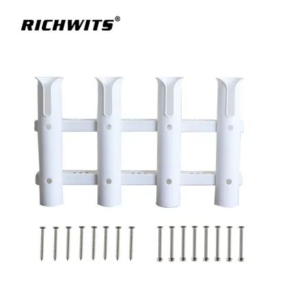 Plastic Fishing 4 Pole Fishing Equipment Accessories insert Portable Belt Fishing Rod Holder