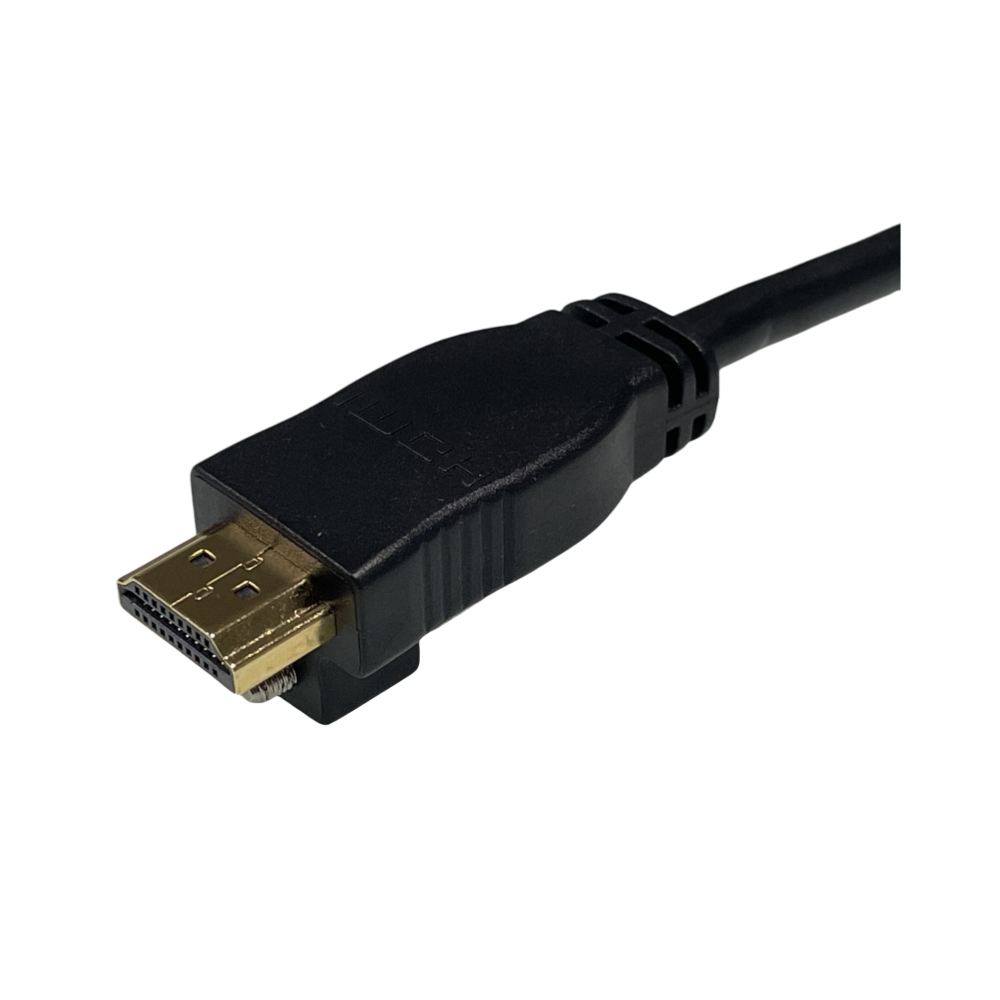 HDMI with locking to DVI-D male cable
