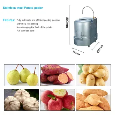 Pear Apple Sweet Potato Peeling Cleaning Machine 15kg 8kg 30kg Potato Peeler