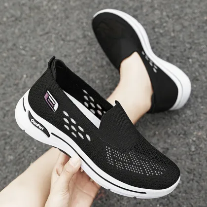 Breathable single shoes oversized mom shoes