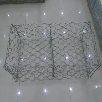 factory PVC coated Galvanized steel wire mesh gabion basket
