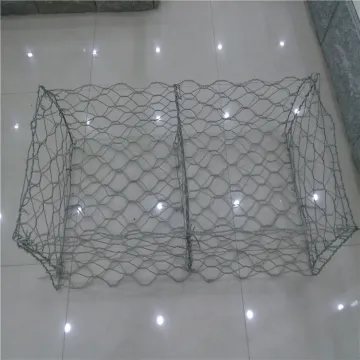 factory PVC coated Galvanized steel wire mesh gabion basket
