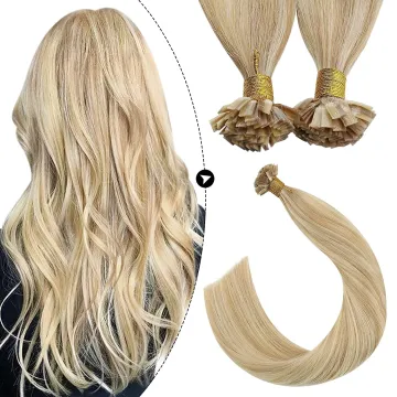 Hot selling factory high quality Russian rumy human hair extension Pre Bonded Hair Extensions Flat tip hair Flat bond extension
