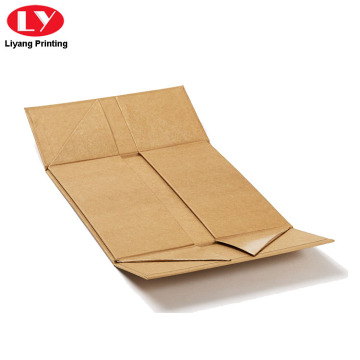 Foldable Flat Pack Kraft Paper Gift Box