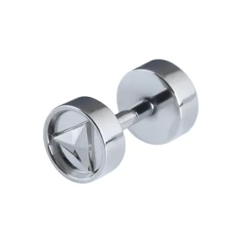 Pt950 Platinum Triangle Earrings - Cute Style Gift for Women (925 Sterling Silver)