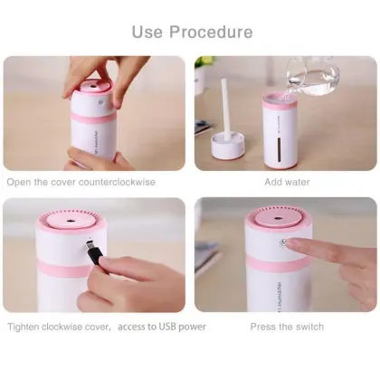 Bamboo Up To 6H Ultrasonic Aromatherapy Diffuser 240ml