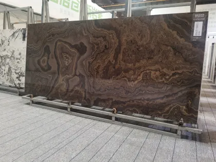 Chinese Artificial Stone Tiles: Brown Sintered Stone Countertop, Wall, and Floor Tiles (6mm, 9mm, 12mm)