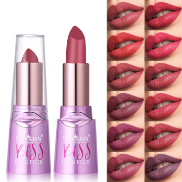 Customizable Organic Lipstick Set: Waterproof, Matte, Long-Lasting, Vegetarian with Moisturizing Formula and Custom Logo