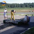 Máquina de pavimentadora de borracha Running Track Paving Machine