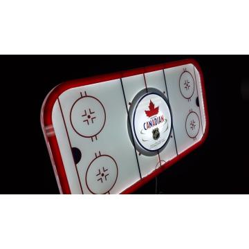 Signe de lumière de patinoire de hockey