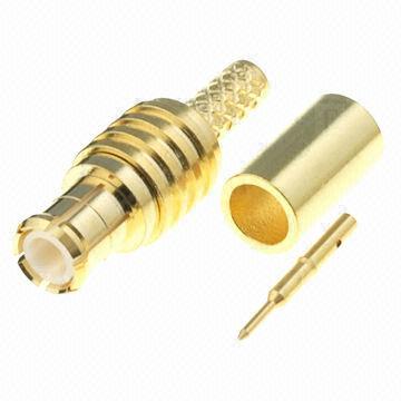 MCX Male Connector Assembly for RG174 Cable, 50 and 75 Ohms Impedance