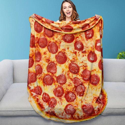 Blanket & Throw Funny Wrap Pizza Burrito Taco Throw Round Blanket Factory