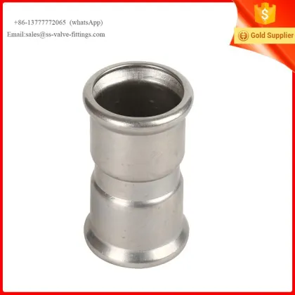 M-profi Press Equal Straight Coupling Stainless Steel 316L