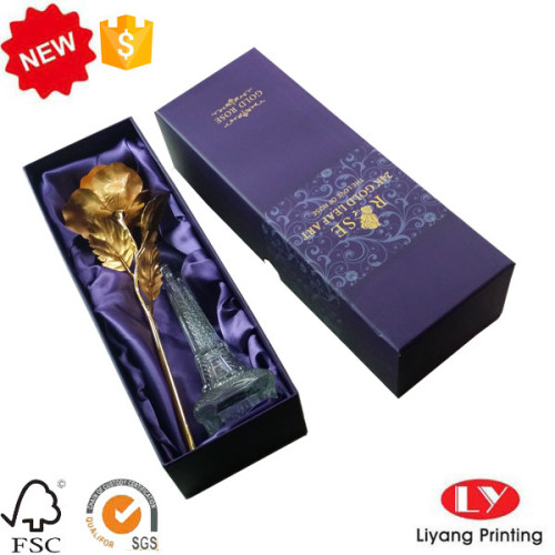 Flower perfume packaging cardboard box with lid