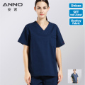 ANNO Cotton Scrubs Set Nursing Uniforms for Unisex Elastic Clothing Height Quality Nurse Uniform Hospital Staff Suit