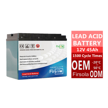 12V 45Ah M6 Terminal Customized AGM Battery