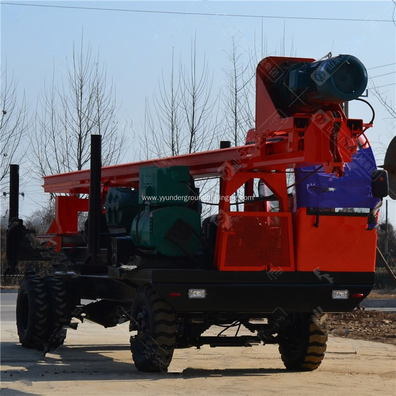 1000cm Wheel Type Long Auger Piling Machine