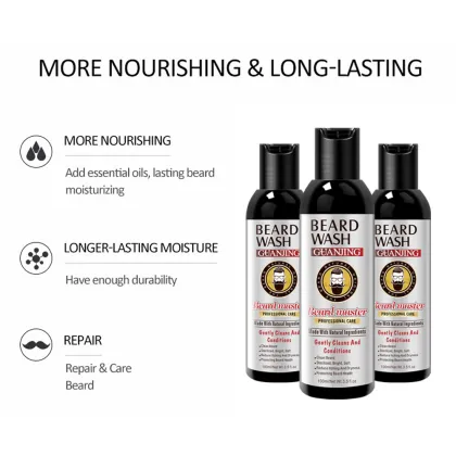 OEM Custom Logo Beard Wash Shampoo - Wholesale Hot Sale for Clean Beard
