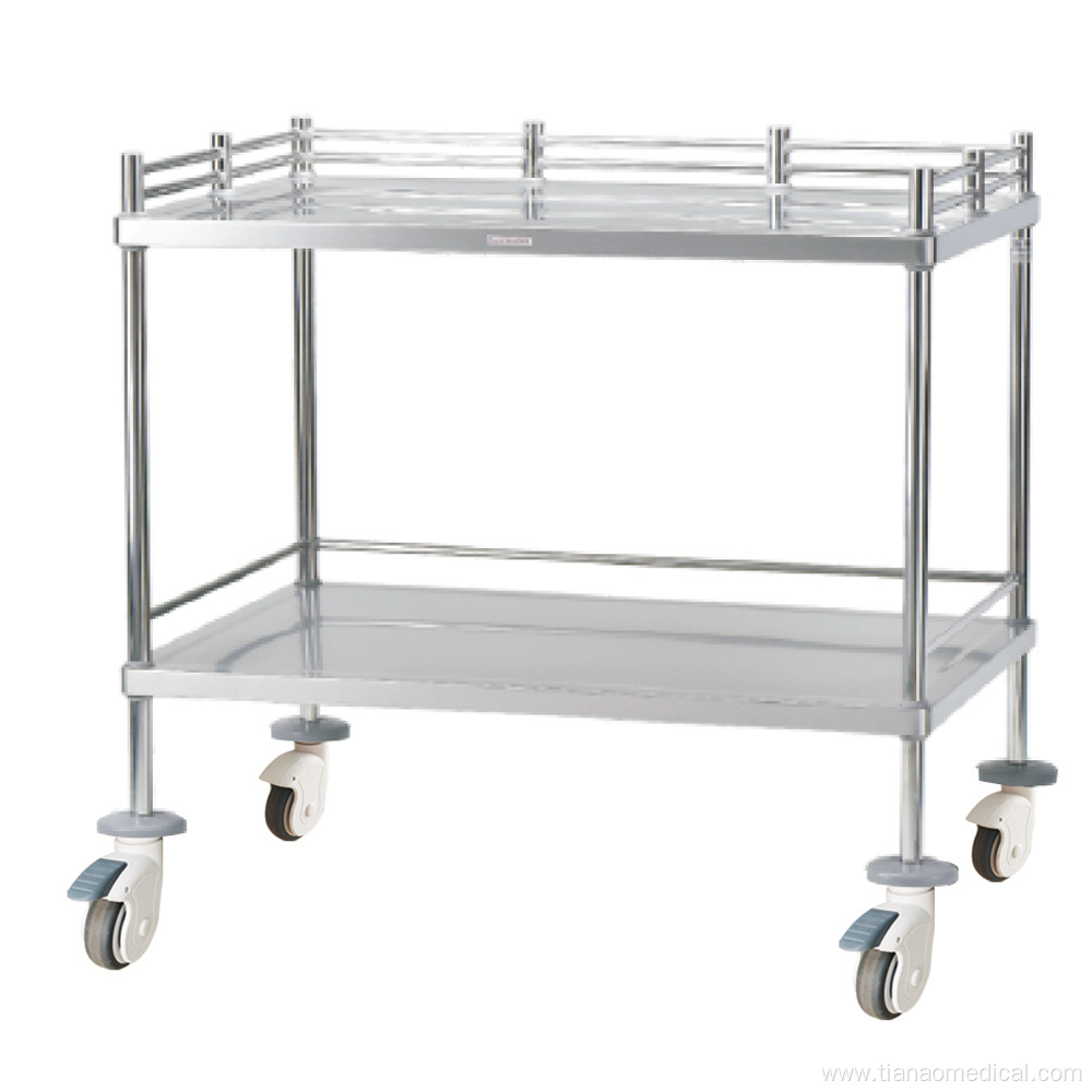 Hospital Stainless Steel Instrument Trolley